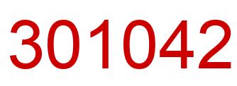 Number 301042 red image