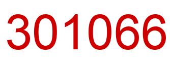 Number 301066 red image