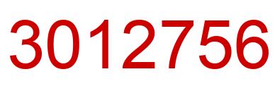 Number 3012756 red image