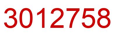Number 3012758 red image