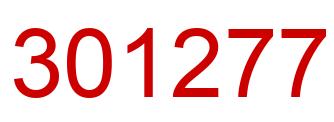 Number 301277 red image