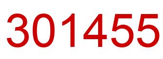 Number 301455 red image