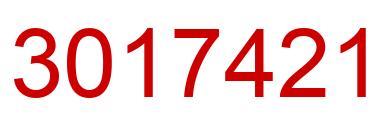 Número 3017421 imagen rojo
