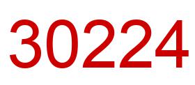 Number 30224 red image