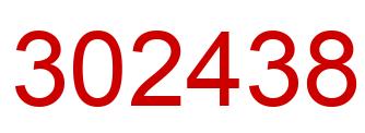 Number 302438 red image