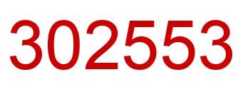 Number 302553 red image