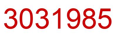 Number 3031985 red image