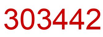 Número 303442 imagen rojo