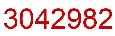 Number 3042982 red image