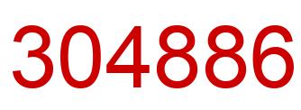 Número 304886 imagen rojo
