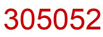 Number 305052 red image