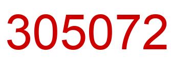 Number 305072 red image