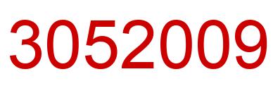 Número 3052009 imagen rojo