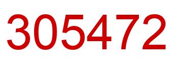 Number 305472 red image