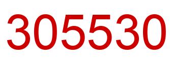 Number 305530 red image