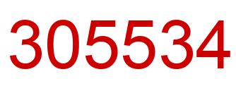 Number 305534 red image