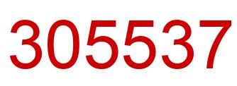 Number 305537 red image