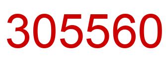 Number 305560 red image
