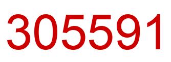 Number 305591 red image