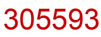 Number 305593 red image