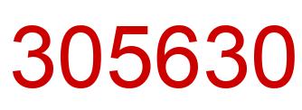 Number 305630 red image
