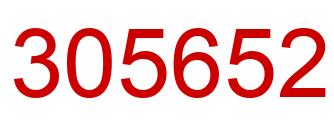 Number 305652 red image