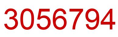 Number 3056794 red image