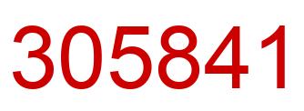 Number 305841 red image