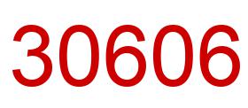 Number 30606 red image