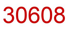 Number 30608 red image