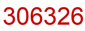 Number 306326 red image