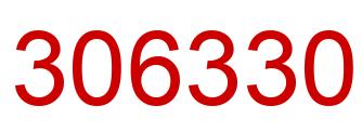 Number 306330 red image