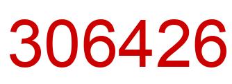 Number 306426 red image