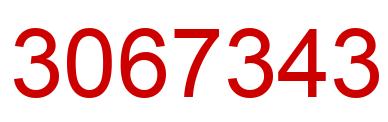 Número 3067343 imagen rojo