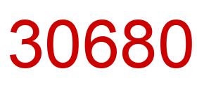 Número 30680 imagen rojo