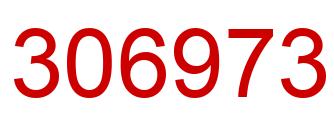 Number 306973 red image