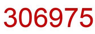 Number 306975 red image