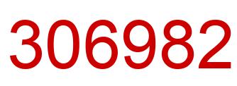 Número 306982 imagen rojo
