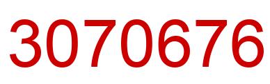 Número 3070676 imagen rojo