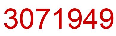 Number 3071949 red image
