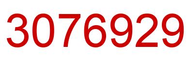 Número 3076929 imagen rojo