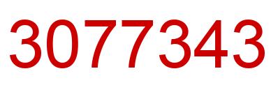 Número 3077343 imagen rojo