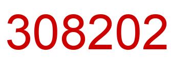 Number 308202 red image