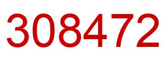 Number 308472 red image