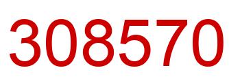 Number 308570 red image