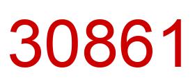 Number 30861 red image