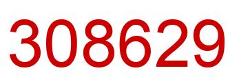 Number 308629 red image