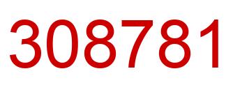 Number 308781 red image