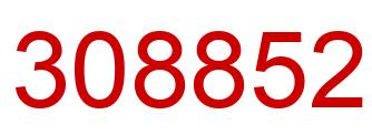Número 308852 imagen rojo