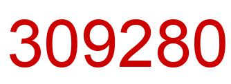 Number 309280 red image